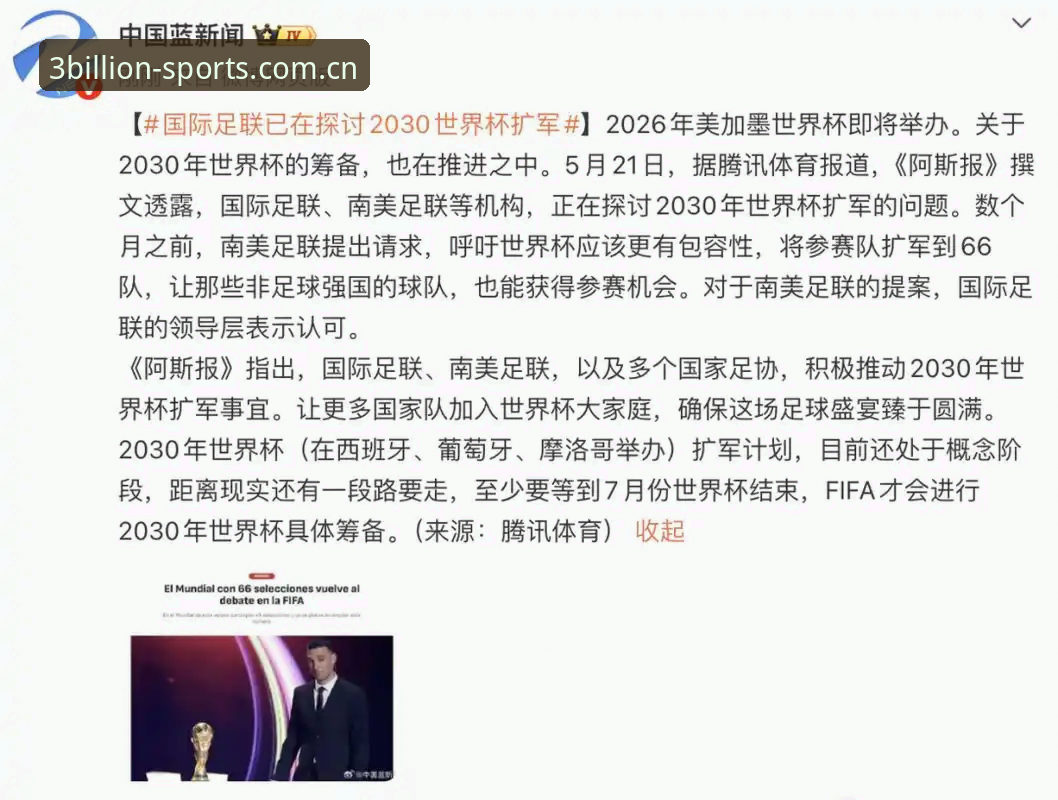 揭秘世界杯扩军至66队的背后真相：中国男足的机会来了？